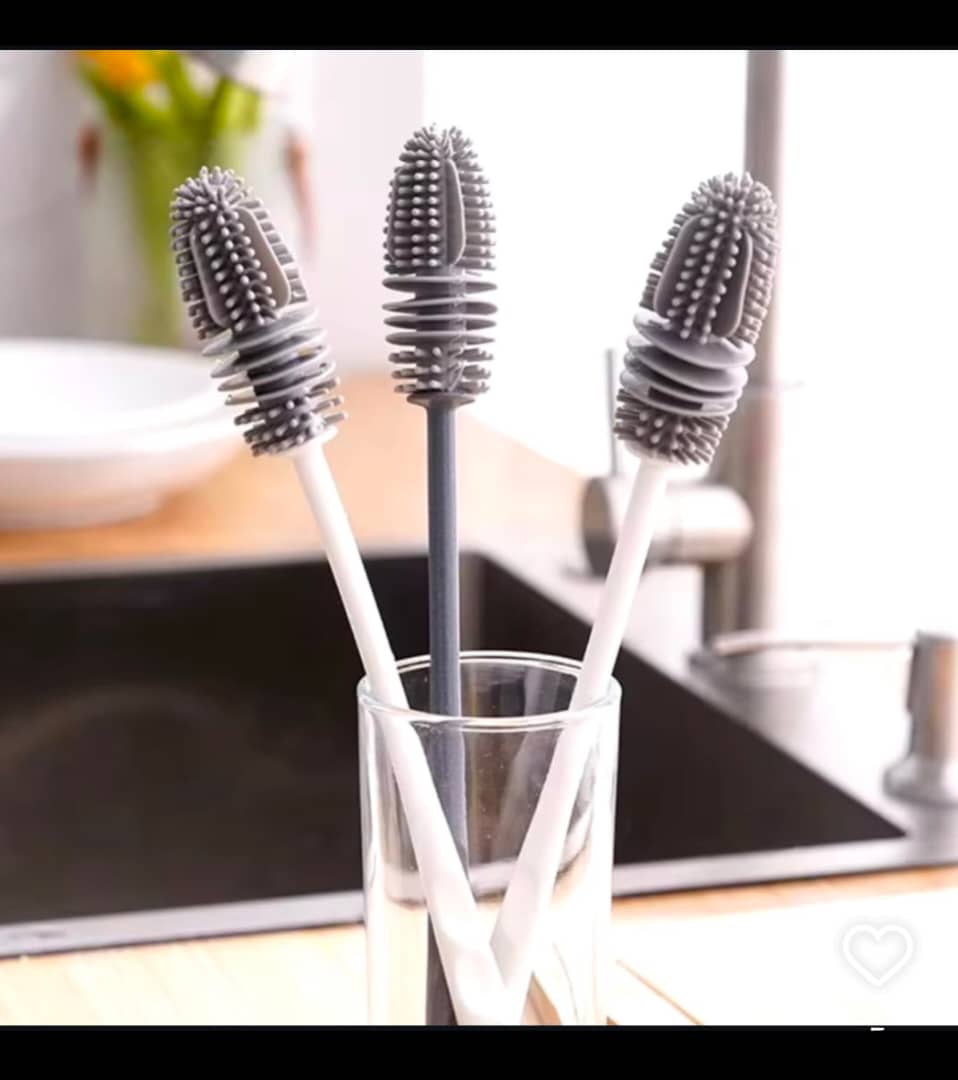 Silicone Bottle Cleaning Brush Set