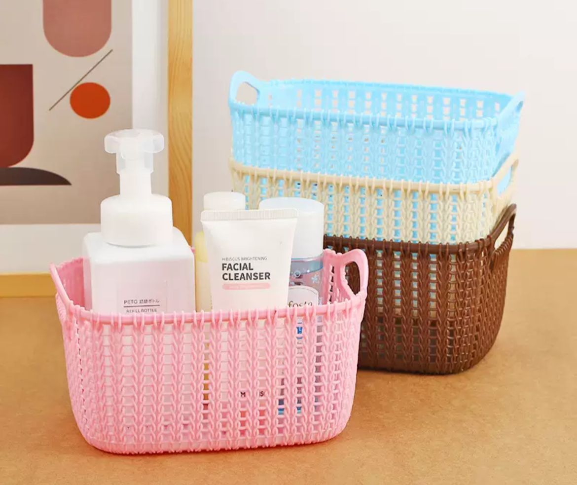 Plastic Woven Storage Basket
