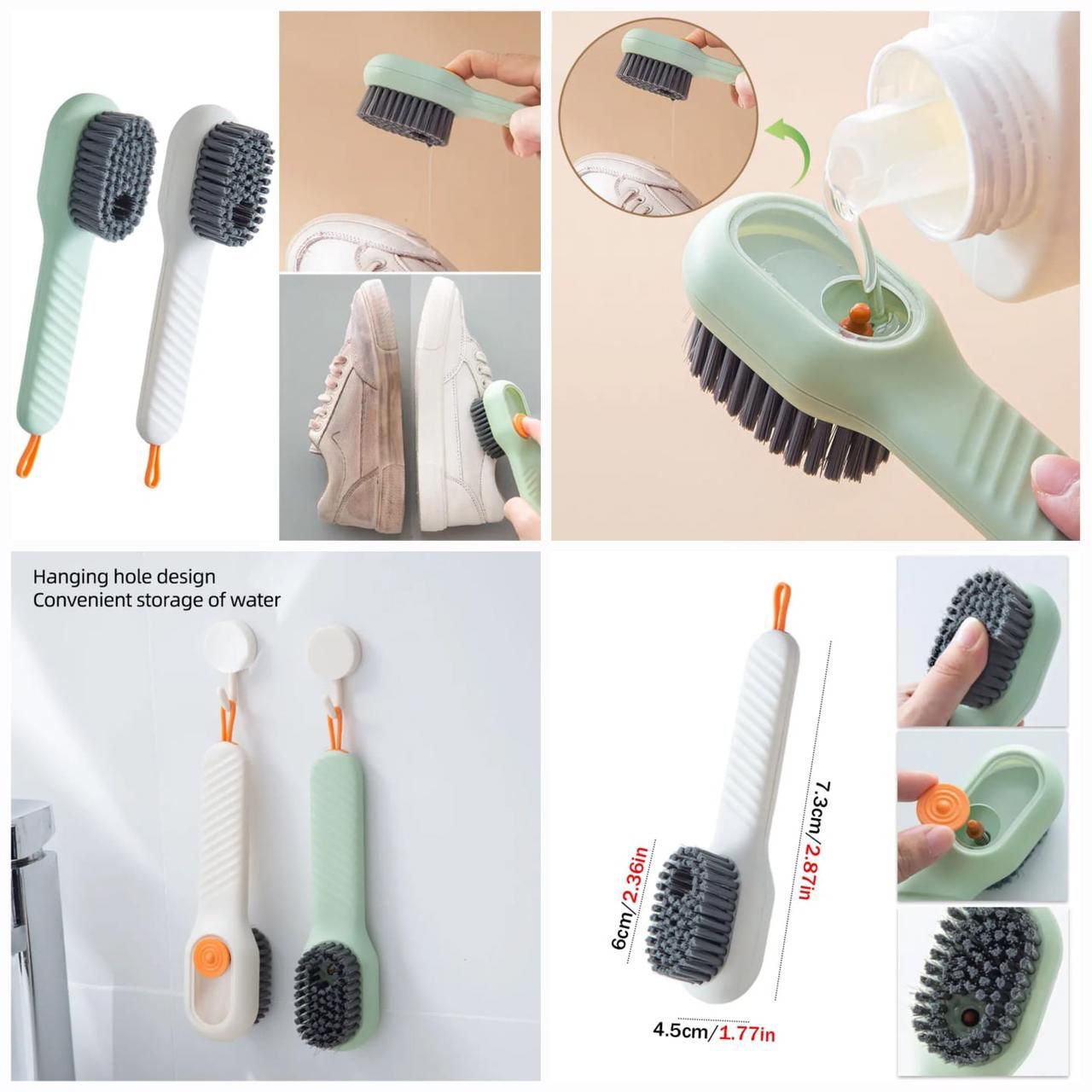Liquid Soap Shoe Cleaning Brush