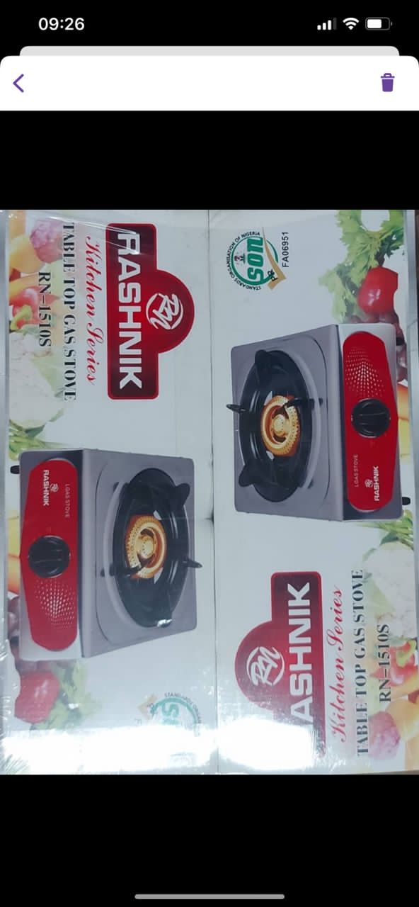 Rashnik Single Burner Table Top Gas Stove